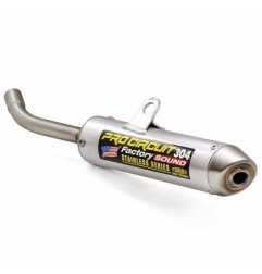 Silenciador de escape PRO CIRCUIT 304 aluminio cepillado para YAMAHA YZ 85 de 2019 a 2025