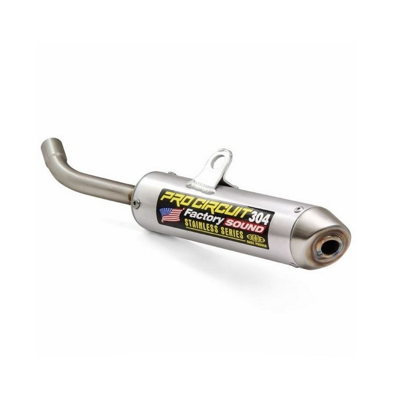 Silenciador de escape PRO CIRCUIT 304 aluminio cepillado para YAMAHA YZ 85 de 2019 a 2025 Silenciador de escape PRO CIRCUIT 304 aluminio cepillado para YAMAHA YZ 85 de 2019 a 2025