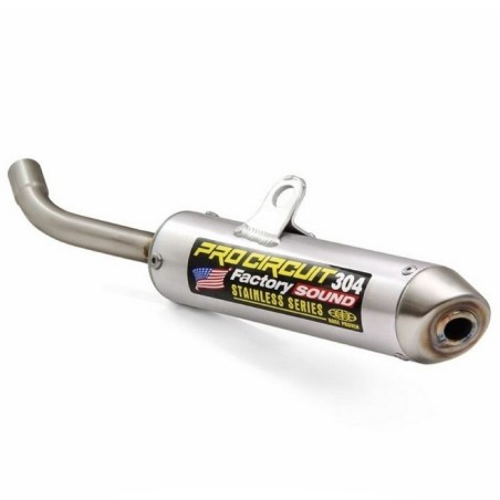 Silenciador de escape PRO CIRCUIT 304 aluminio cepillado para YAMAHA YZ 85 de 2019 a 2025