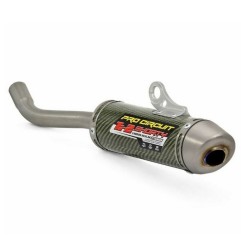 Silencioso de escape PRO CIRCUIT Ti-2 Shorty carbono para YAMAHA YZ 85 de 2019 a 2025