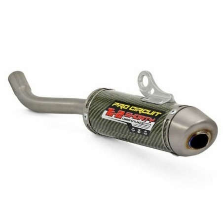 Silencioso de escape PRO CIRCUIT Ti-2 Shorty carbono para YAMAHA YZ 85 de 2019 a 2025