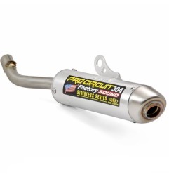 Silencioso de escape PRO CIRCUIT 304 aluminio cepillado para YAMAHA YZ 125 de 2022 a 2025