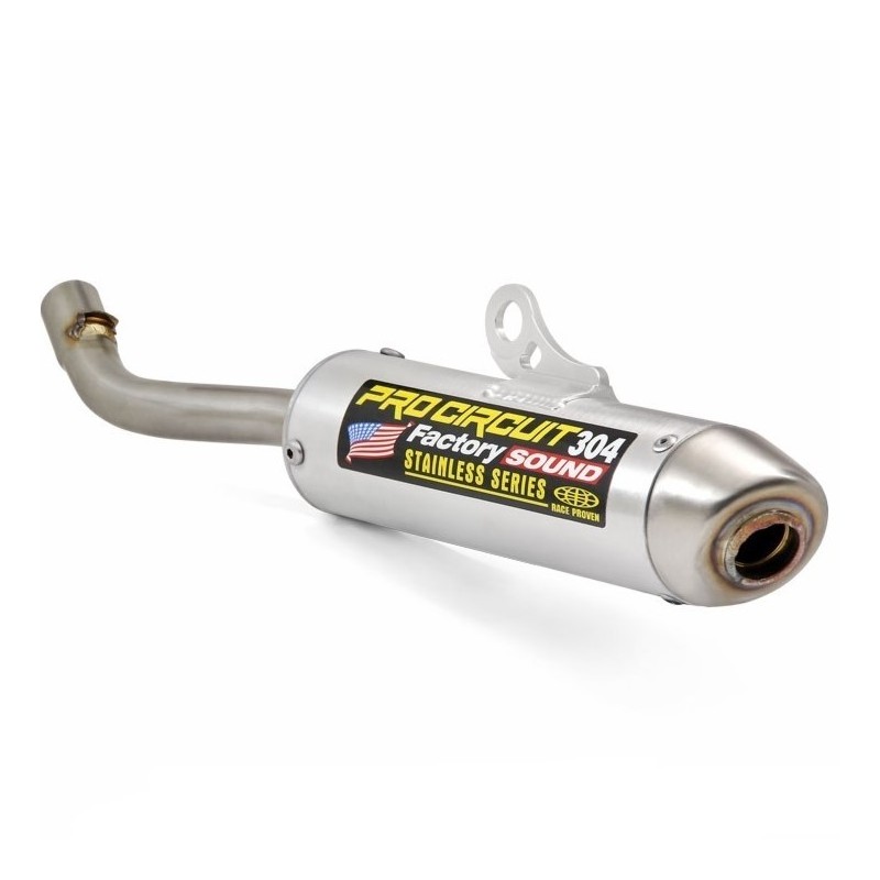 Silencioso de escape PRO CIRCUIT 304 aluminio cepillado para YAMAHA YZ 125 de 2022 a 2025 Silencioso de escape PRO CIRCUIT 304 aluminio cepillado para YAMAHA YZ 125 de 2022 a 2025