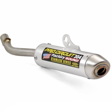 Silencioso de escape PRO CIRCUIT 304 aluminio cepillado para YAMAHA YZ 125 de 2022 a 2025