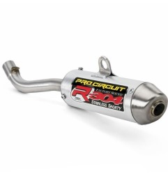 Silenciador de escape PRO CIRCUIT 304 aluminio cepillado para FANTIC XE, XX, YAMAHA YZ 125 de 2022 a 2025