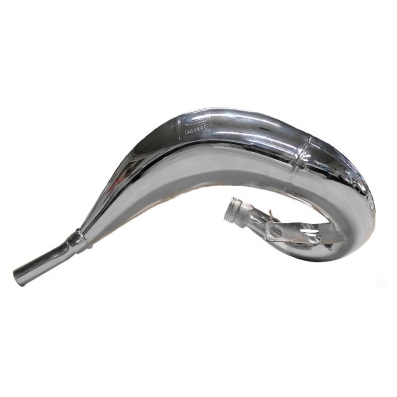 FRESCO Sistema de escape de acero cromado en bruto para FANTIC XE, XX, YAMAHA YZ 125 de 2005 a 2022 FRESCO Sistema de escape de acero cromado en bruto para FANTIC XE, XX, YAMAHA YZ 125 de 2005 a 2022