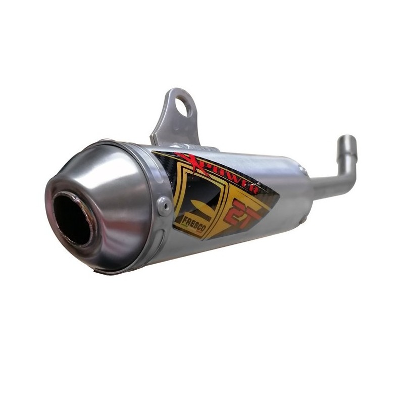 FRESCO X-Power alu muffler for TM RACING EN, MX 125 from 2006 to 2021 FRESCO X-Power alu muffler for TM RACING EN, MX 125 from 2006 to 2021