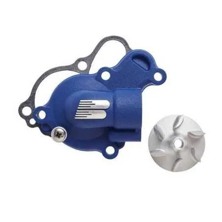 Wasserpumpengehäuse + Laufrad, blau, BOYESEN für HUSQVARNA FC, FE, KTM EXC, SXF 450, 500, 501 von 2014 bis 2016