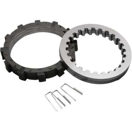 REKLUSE-Kupplungsscheibensatz (mit Belag und glatt) „CoreManual TorqDrive“ für BENELLI VELVET und HONDA CRF 250 (Baujahre 2004