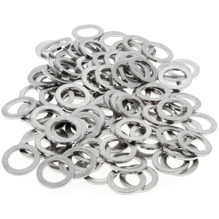 BIHR aluminium washers dimenions 12x18x1,5 mm bag of 100 pieces