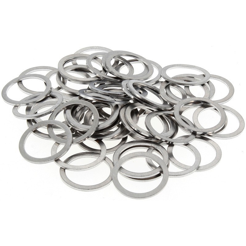 BIHR aluminum washers size 22x28x1.5 mm bag of 50 pieces