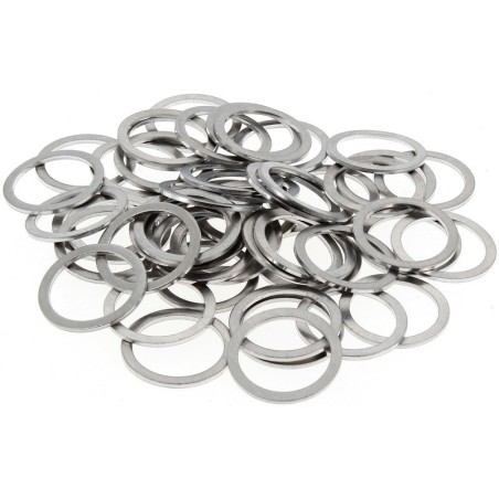 BIHR aluminum washers size 22x28x1.5 mm bag of 50 pieces