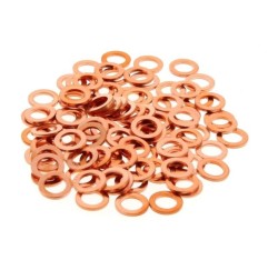 BIHR copper washers size 6x10x1.0 mm bag of 100 pieces