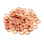 BIHR copper washers size 8x12x1.0 mm bag of 100 pieces