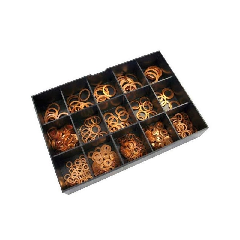 BIHR copper washers 400-piece set