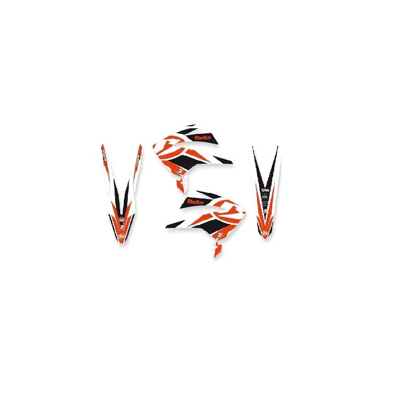 Kit déco avec housse de selle BLACKBIRD RACING pour BETA RR 125, BETA RR 250, BETA RR 400 de 2006