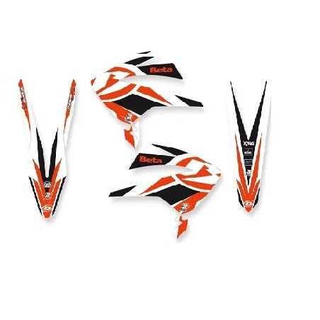 Deco kit with seat cover BLACKBIRD RACING for motocross BETA RR 125, BETA RR 250, BETA RR 400