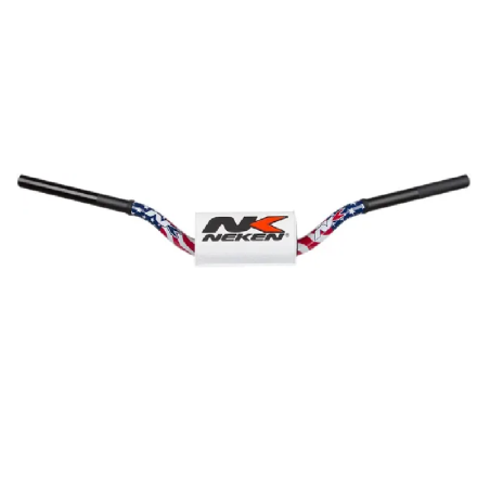 Variable diameter handlebars with tapered design NEKEN for MotoCross TM RACING, KAWASAKI, GAS GAS, KTM, YAMAHA, HUSQVARNA BK/WH