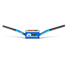 Variable diameter handlebars with tapered design NEKEN for MotoCross HUSQVARNA, SUZUKI, HONDA, TM RACING, KAWASAKI, GAS GAS BL/W