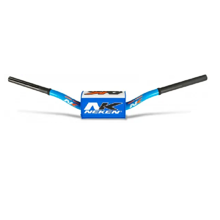 Variable diameter handlebars with tapered design NEKEN for MotoCross HUSQVARNA, SUZUKI, HONDA, TM RACING, KAWASAKI, GAS GAS BL/W