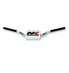 Guidon à diamètre variable avec design conique NEKEN pour MotoCross YAMAHA, TM RACING, SUZUKI, KTM, KAWASAKI, HUSQVARNA 133C WHT