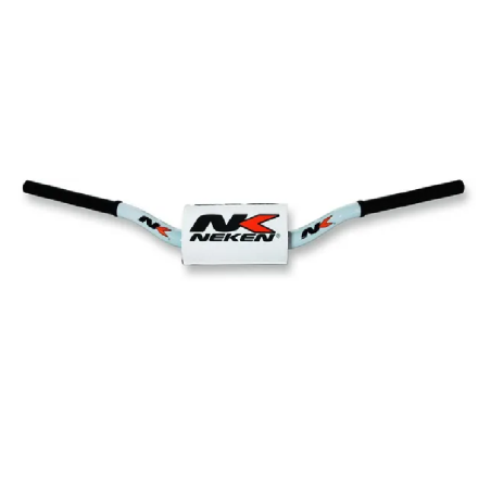 Guidon à diamètre variable avec design conique NEKEN pour MotoCross YAMAHA, TM RACING, SUZUKI, KTM, KAWASAKI, HUSQVARNA 133C WHT