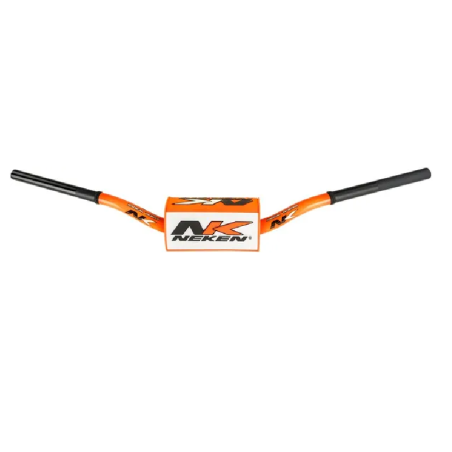 Variable diameter handlebars with NEKEN tapered design for MotoCross HONDA, TM RACING, KAWASAKI, GAS GAS, YAMAHA 133C FL OR/WH