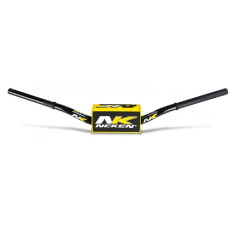 Large diameter handlebars with tapered design NEKEN for MotoCross YAMAHA, TM RACING, SUZUKI, KTM, KAWASAKI, HUSQVARNA 133C BK/YL