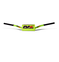 Large diameter handlebars with tapered design NEKEN for MotoCross KAWASAKI, GAS GAS, YAMAHA, HUSQVARNA, SUZUKI PIT BIKE FL YEL