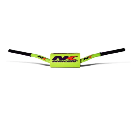 Large diameter handlebars with tapered design NEKEN for MotoCross KAWASAKI, GAS GAS, YAMAHA, HUSQVARNA, SUZUKI PIT BIKE FL YEL