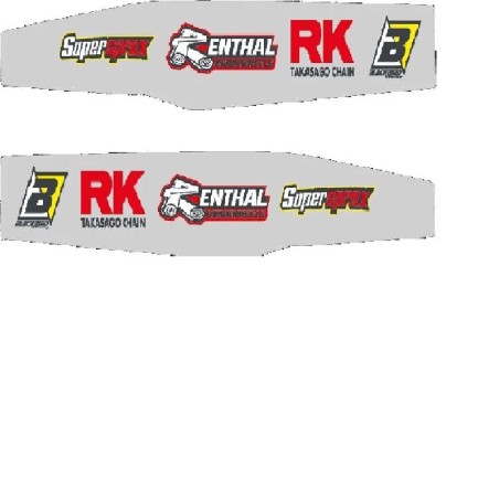Autocollants de bras oscillant BLACKBIRD RACING pour Motocross HUSQVARNA FC 250 et FC 350
