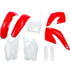 Kompletter UFO -Ersatz-Kunststoffsatz für HONDA CR 125 R, CR 250 R der Baujahre 2000 bis 2001 – Art.-Nr. HOKIT100F@