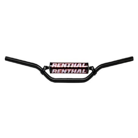 Guidon tout-terrain 7/8" RENTHAL pour MotoCross HONDA, KAWASAKI, SUZUKI, YAMAHA 22mm 722 CR HIGH BLK