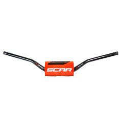 Handlebar O2 SCAR for MotoCross HONDA CRF150 HANDLEBAR O2 HI BK/OR PAD