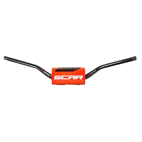 Handlebar O2 SCAR for MotoCross HONDA CRF150 HANDLEBAR O2 HI BK/OR PAD