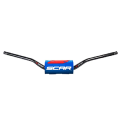 Handlebar O2 SCAR for MotoCross HONDA CRF150 HANDLEBAR O2 HI BK/BL PAD