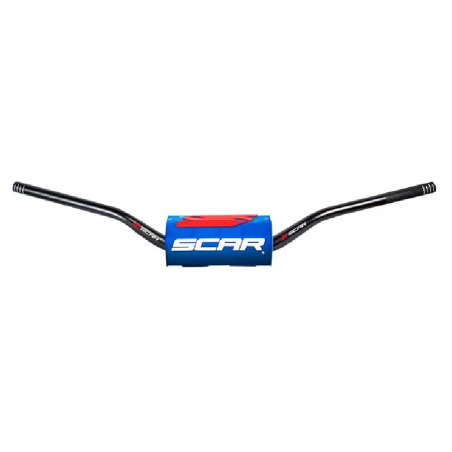 Handlebar O2 SCAR for MotoCross HONDA CRF150 HANDLEBAR O2 HI BK/BL PAD