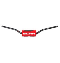 Handlebar O2 SCAR for MotoCross HONDA CRF150 HANDLEBAR O2 HI BK/RD PAD