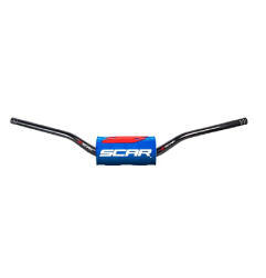 O2 SCAR handlebar for MotoCross KAWASAKI KX HANDLEBAR O2 LOW BK/BL PAD