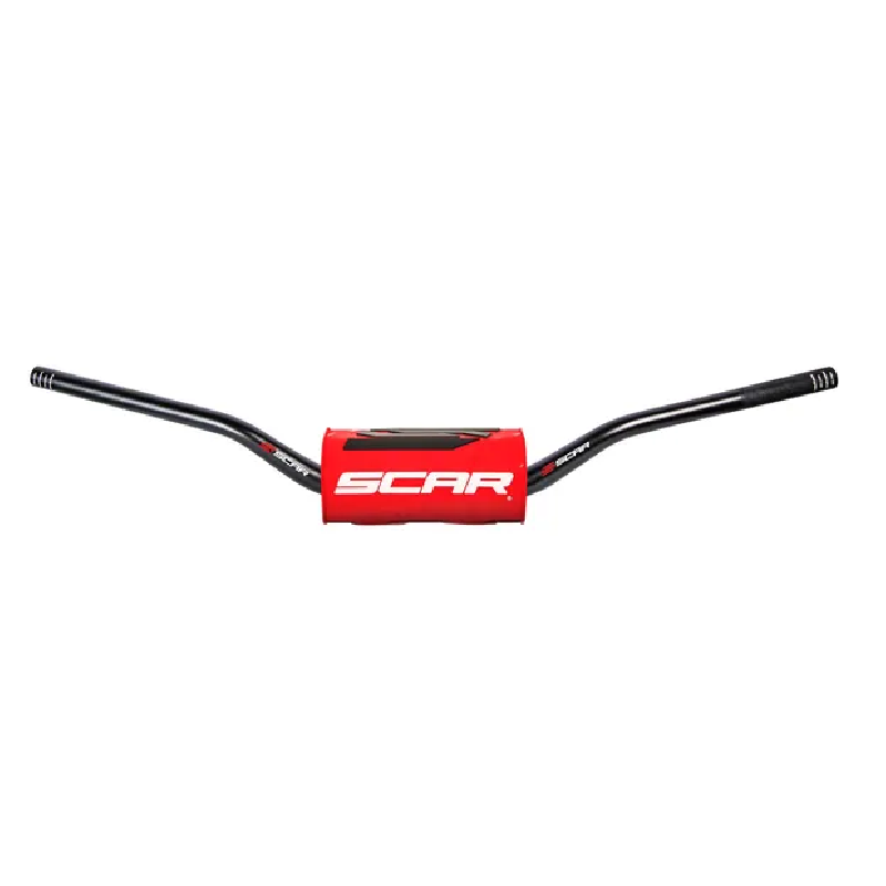 O2 SCAR handlebar for MotoCross KAWASAKI KX HANDLEBAR O2 LOW BK/RD PAD O2 SCAR handlebar for MotoCross KAWASAKI KX HANDLEBAR O2 LOW BK/RD PAD