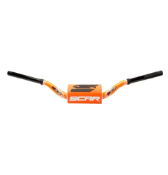 O2 SCAR handlebar for MotoCross KAWASAKI KX HANDLEBAR O2 LOW RD/RD PAD