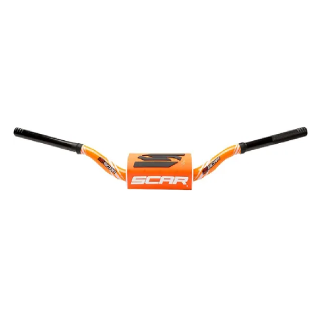O2 SCAR handlebar for MotoCross KAWASAKI KX HANDLEBAR O2 LOW RD/RD PAD