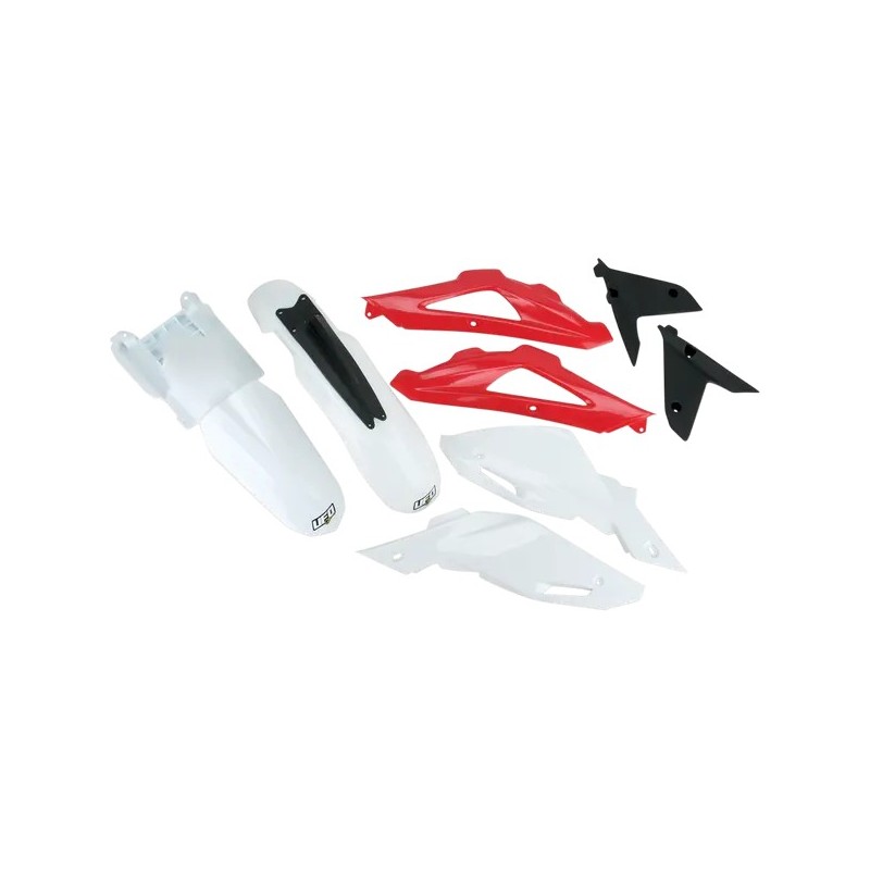 Kit carrosserie UFO pour HUSQVARNA TC 250, TC 450 de 2008 à 2010 Kit carrosserie UFO pour HUSQVARNA TC 250, TC 450 de 2008 à 2010