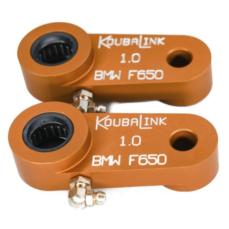 Orange seat lowering kit KOUBALINK for BMW F 650 from 1997 to 2000