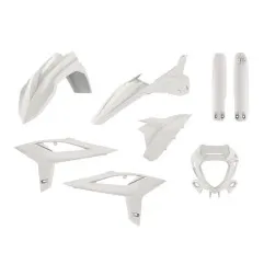 Kompletter weißer POLISPORT-Kunststoff-Verkleidungssatz für BETA RR 125, 200, 250, 300, 350, 390, 430, 480 der Modelljahre 2020 