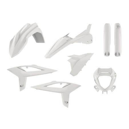 Complete POLISPORT white/black plastic fairing kit for BETA RR 125, 200, 250, 300, 350, 390, 430, 480 from 2020 to 2022