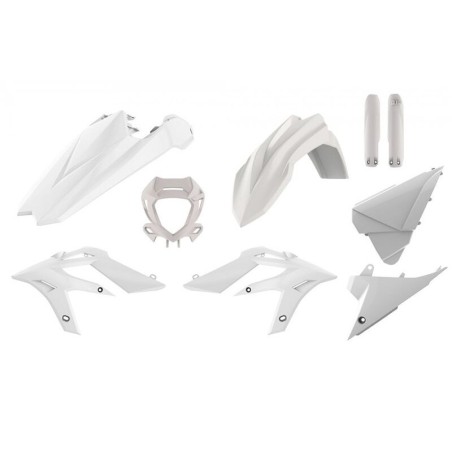 Complete plastic fairing kit POLISPORT white/black/red and white for BETA XTRAINER 250, 300 from 2018 to 2022