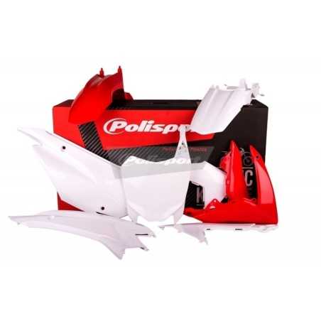 Kompletter Kunststoff-Verkleidungssatz von POLISPORT in Schwarz/Originalfarbe für die HONDA CRF 110 der Modelljahre 2013 bis 201