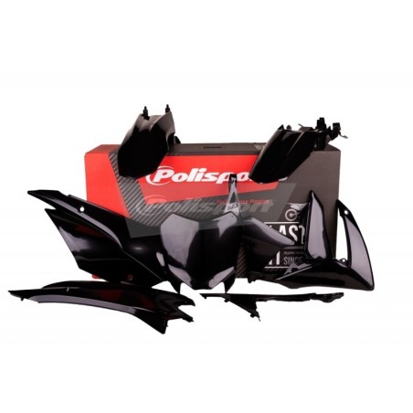 Complete plastic fairing kit POLISPORT black/original color for HONDA CRF 110 from 2013 to 2018