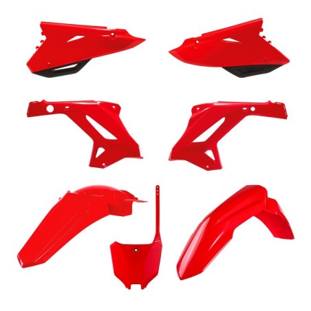 Complete plastic fairing kit POLISPORT white/red for HONDA CR 125, 250 from 2002 to 2007